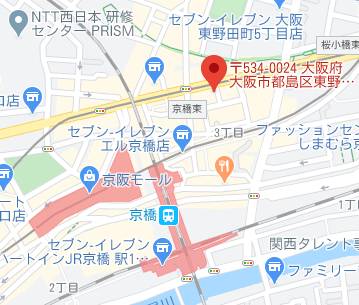 マップ｜ぷるるん小町 京橋店（ホテヘル/京橋）