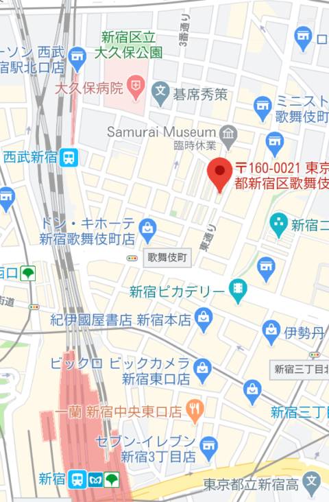 マップ｜PREMIUM STYLE（セクキャバ/新宿歌舞伎町）
