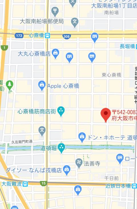 マップ｜春夏冬(あきない)（セクキャバ/難波）