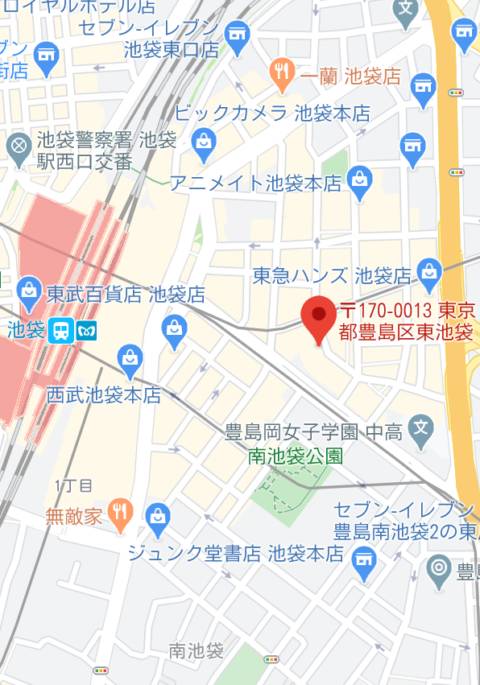 マップ｜カルテDayShift（セクキャバ/池袋東口}）