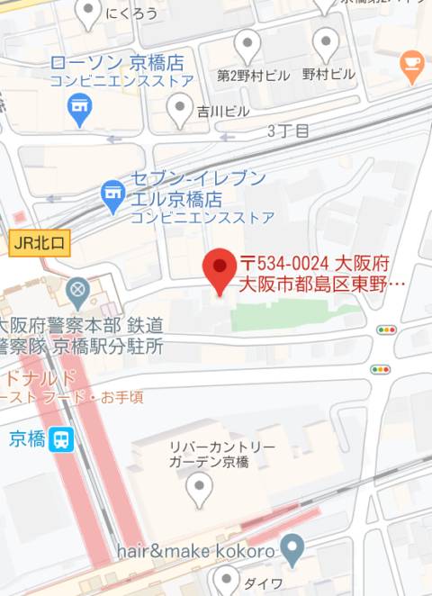 マップ｜Blue・sky・Blue（ブルースカイブルー）（セクキャバ/京橋）