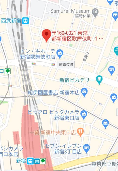 マップ｜モモカフェ 新宿逆ナン館（出会い喫茶/新宿歌舞伎町）