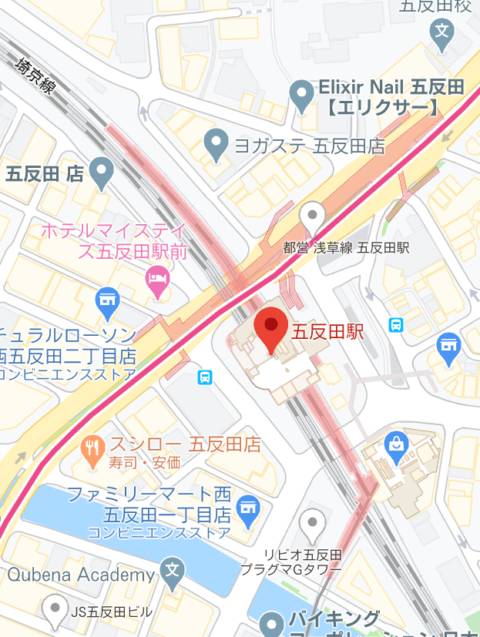 マップ｜キュート東京 五反田店（ニューハーフヘルス/五反田周辺）