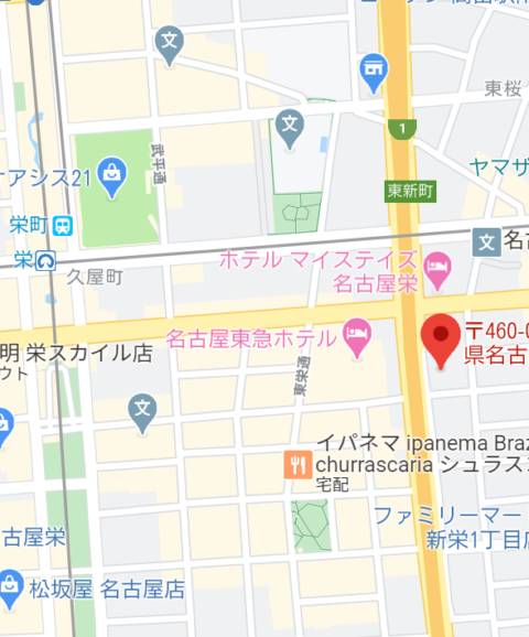 マップ｜黄金の口 本店（M性感ヘルス/新栄）
