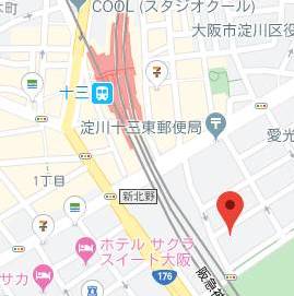 マップ｜日本の奥様（ホテヘル/十三）