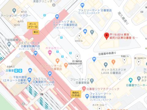 マップ｜sofia（【非風俗】リラクゼーション/日暮里）