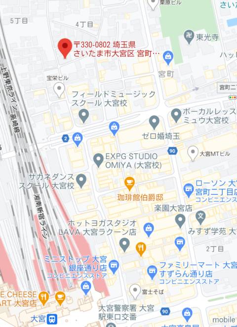 マップ｜プリティラビット（ソープランド/大宮）