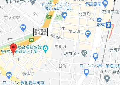 マップ｜むきたまご 堺東店（ホテヘル＆デリヘル/堺東）