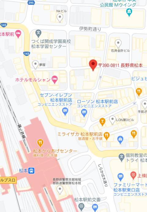 マップ｜スナック絹（シルク）（スナック/松本駅周辺）