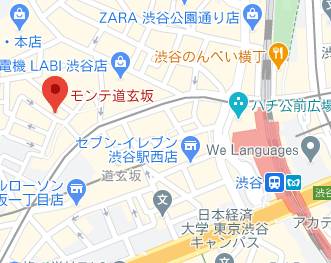 マップ（受付所）｜ホテヘル虎の穴 渋谷店（ホテヘル/渋谷）