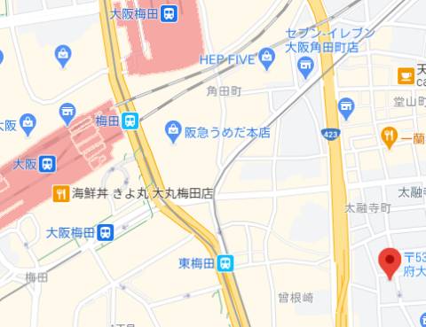 マップ｜大阪M性感エムズシュプール（M性感＆フェチ/梅田）