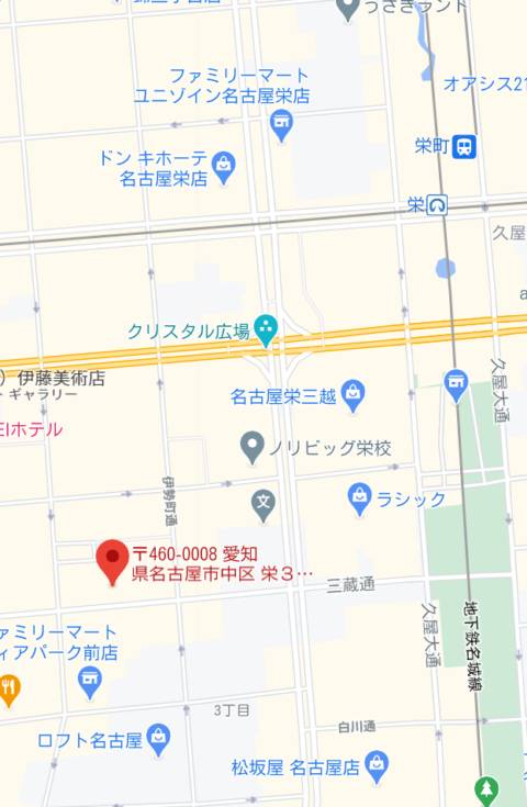 マップ｜ナナカフェ栄店（出会い喫茶/栄）