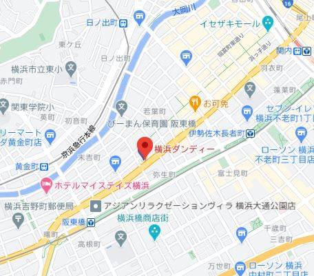 マップ｜横浜ダンディー（ファッションヘルス/横浜曙町）