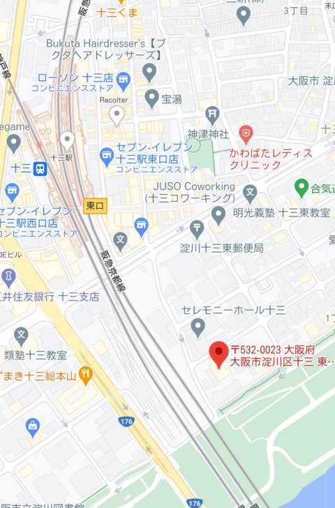 マップ｜ぷるるんマダム 十三店（人妻系ホテヘル/十三）