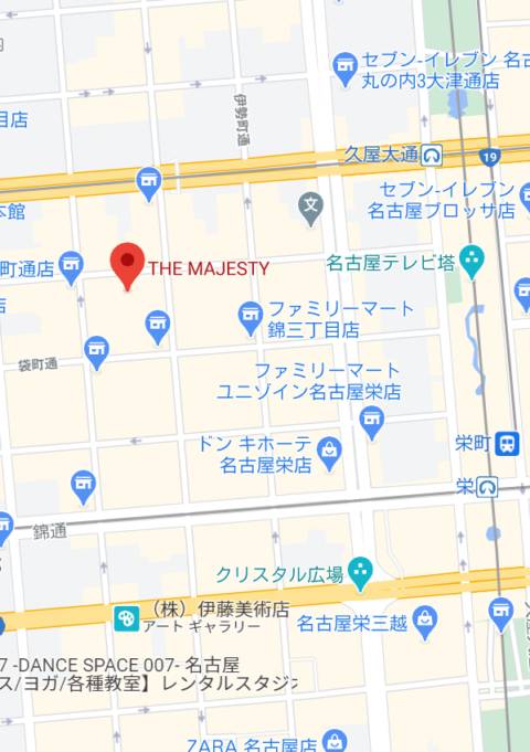 マップ｜THE MAJESTY（キャバクラ/栄）