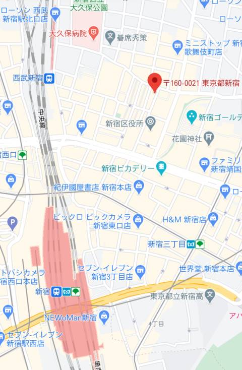 マップ｜FOURTY FIVE TOKYO（キャバクラ/新宿歌舞伎町）