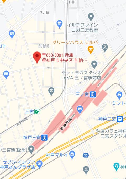 マップ｜シークレットガーデン神戸（キャバクラ/三ノ宮）