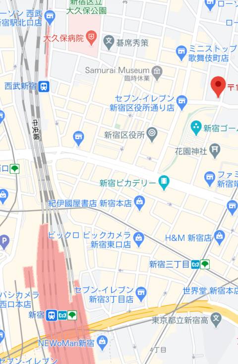 マップ｜Noir Luxaxe (ノワールリュクセ)（キャバクラ/新宿歌舞伎町）