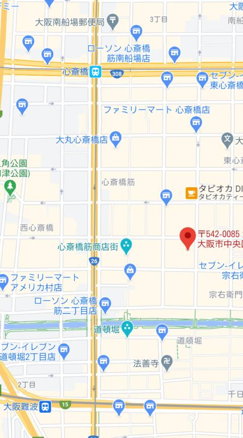 マップ｜美人茶屋 ミナミ（キャバクラ/心斎橋）