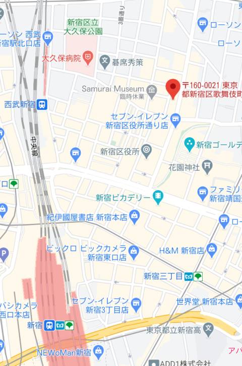 マップ｜Club AMATERAS（クラブ アマテラス）（キャバクラ/新宿歌舞伎町）