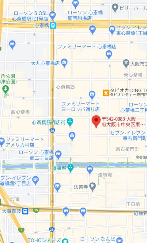マップ｜ビゼミナミ（キャバクラ/心斎橋）