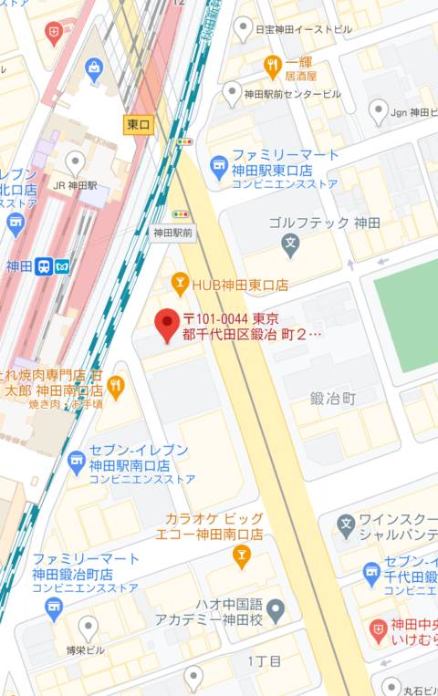 マップ｜Venus garden（ヴィーナスガーデン）（キャバクラ/神田）