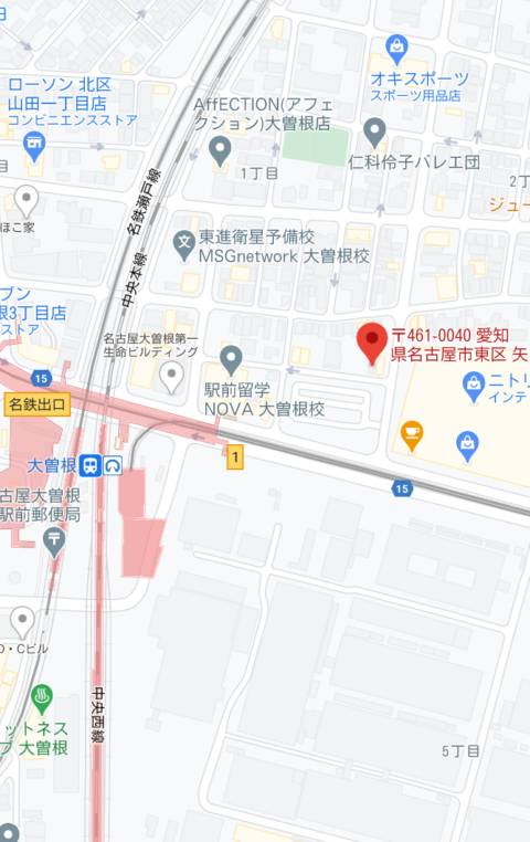 マップ｜エフルラージュ大曽根店（店舗型性感エステ/大曽根）