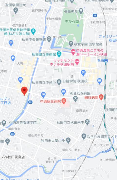 マップ｜クリスタル(秋田)（ファッションヘルス/川反）