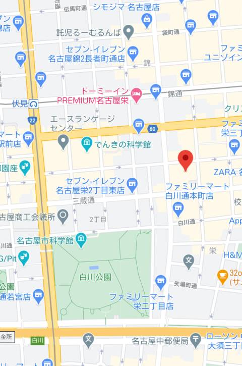 マップ|エフルラージュ(店舗型性感回春エステ/栄)