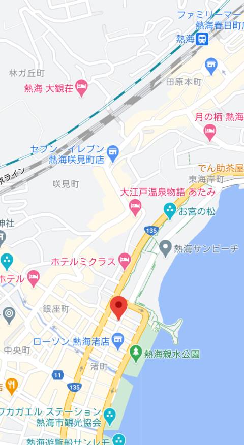 マップ｜ちゃんねる69（ファッションヘルス/熱海）