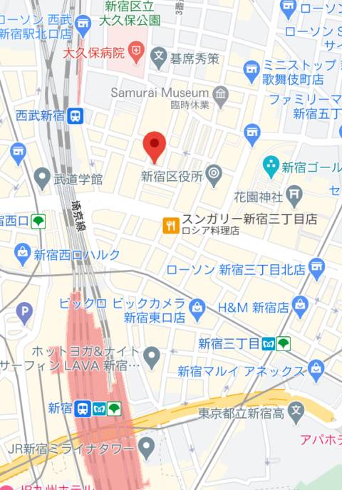 マップ｜COCOMERO（ココメロ）（巨乳ファッションヘルス/新宿歌舞伎町）