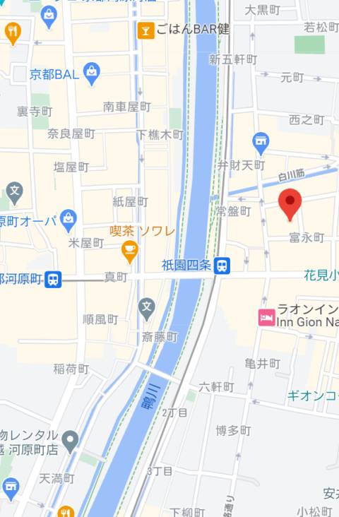 マップ｜club HANA-KOMACHI（キャバクラ/祇園）