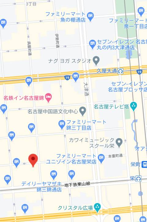 マップ｜エルミタージュ(錦)（ラウンジ/錦（名古屋市））