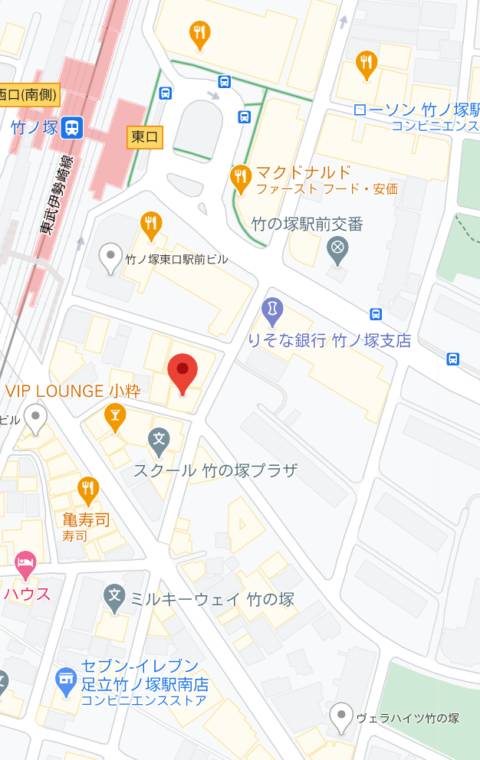 マップ｜club azian resort（キャバクラ/竹ノ塚）