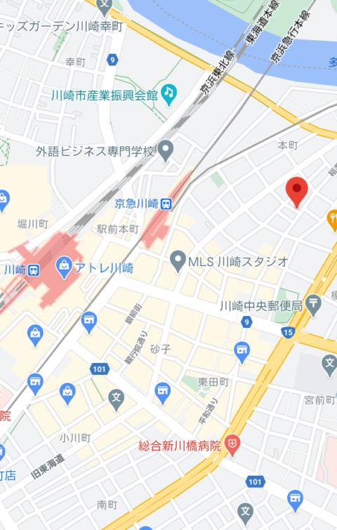 マップ｜純和風 かぐや姫（ソープランド/川崎堀之内）