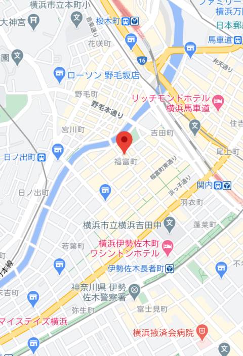マップ｜角海老宮殿（ソープランド/横浜福富町）