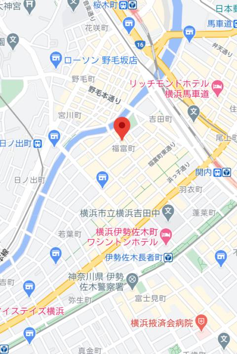 マップ｜角海老石亭（ソープランド/横浜福富町）