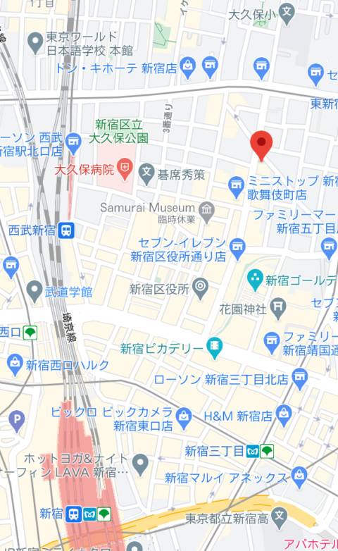 マップ｜蘭〇 (らんまる)（キャバクラ/歌舞伎町）