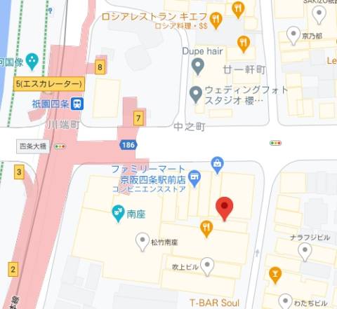 マップ｜アーカフェ京都（セクキャバ/祇園）