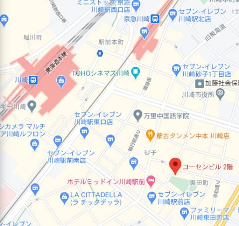 マップ｜２πあーる 川崎店（セクキャバ/川崎）