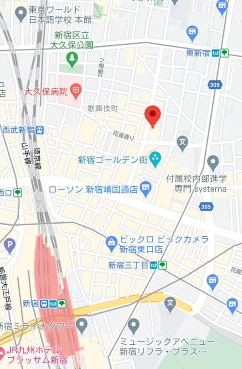 マップ｜revju(レヴュー）（キャバクラ/新宿歌舞伎町）