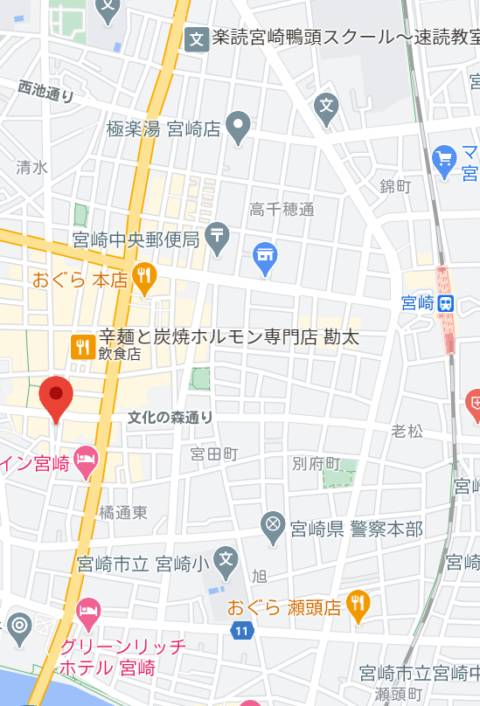 マップ｜鶴富屋敷（ソープランド/宮崎）