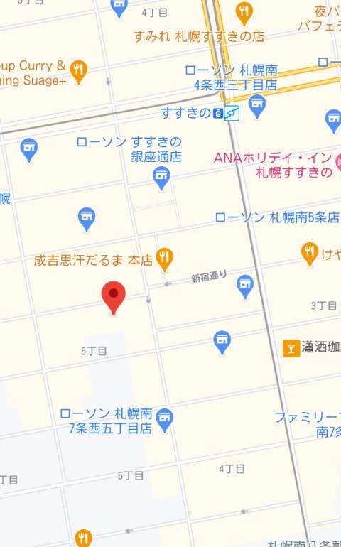 マップ｜ファンタジスパ（ソープランド/すすきの）