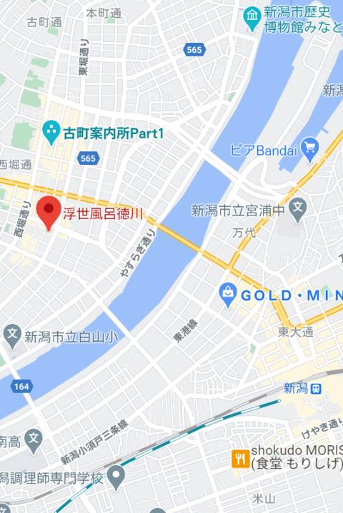 マップ｜浮世風呂徳川（ソープランド/古町）