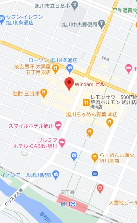 マップ｜Lounge Kirameki（ラウンジ/旭川）