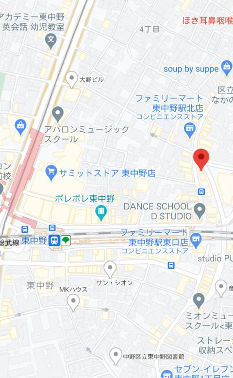 マップ｜カラオケパブ デコポン（カラオケパブ/東中野）