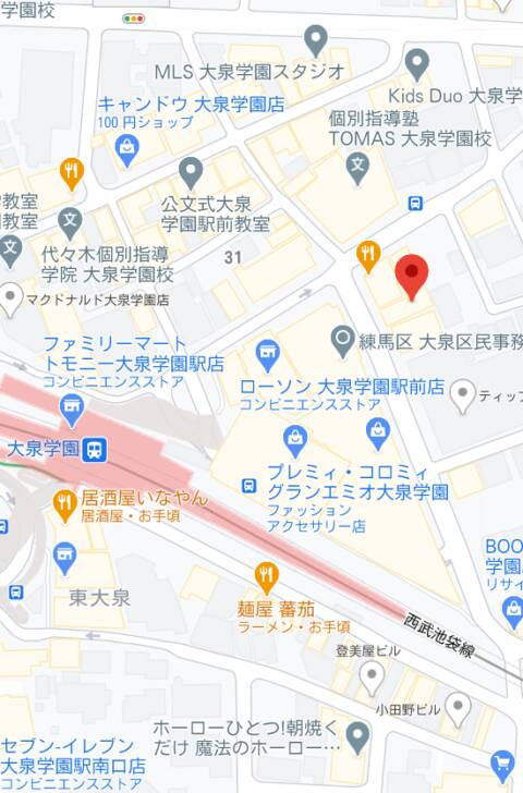 マップ｜スナック　ヒーロー（スナック/大泉学園）