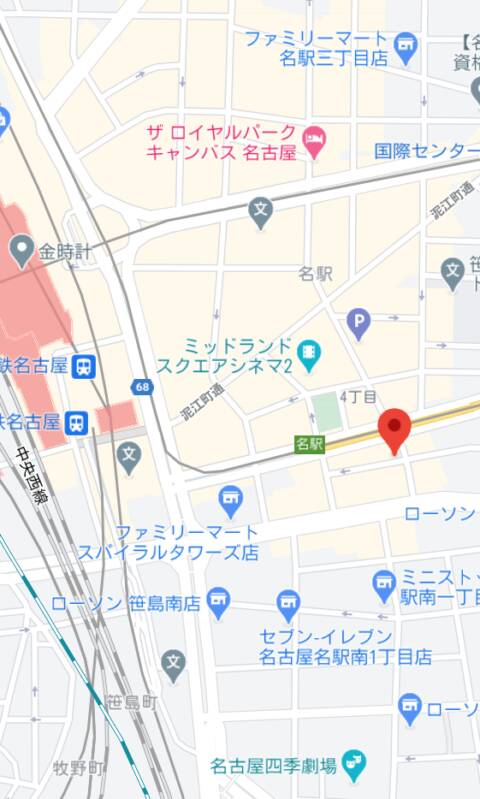 マップ｜セーラー‘s　名古屋駅（ヘルス/名古屋）