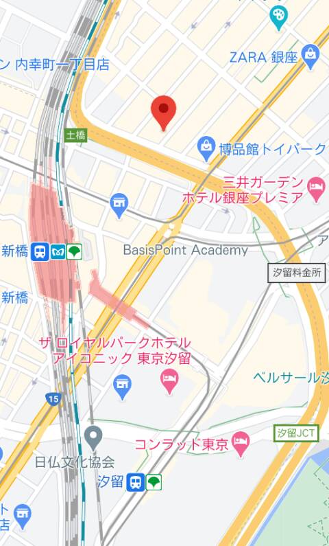 マップ｜おくっち（スナック/銀座）