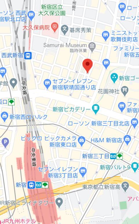 マップ｜スナック会（あい）（スナック/新宿歌舞伎町）